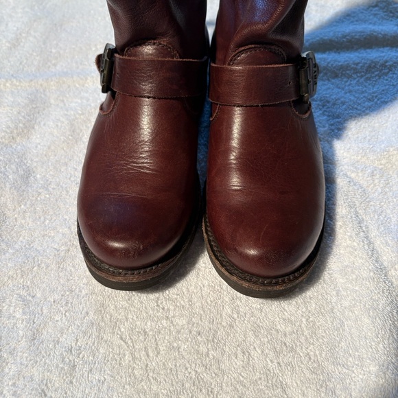 Frye Veronica Slouchy Short Boot - Brown - Picture 5 of 11